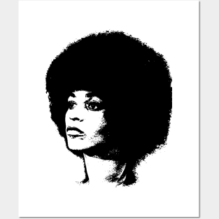 Angela Davis Pop Art Portrait Posters and Art